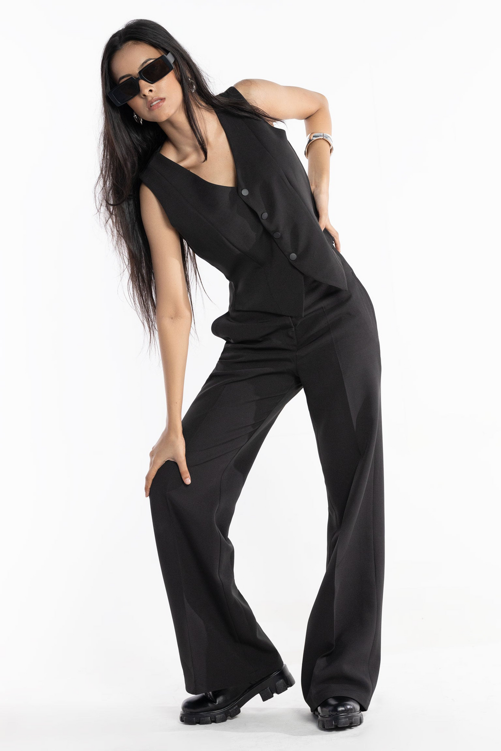 HAYD - Basic Korean Trousers Black