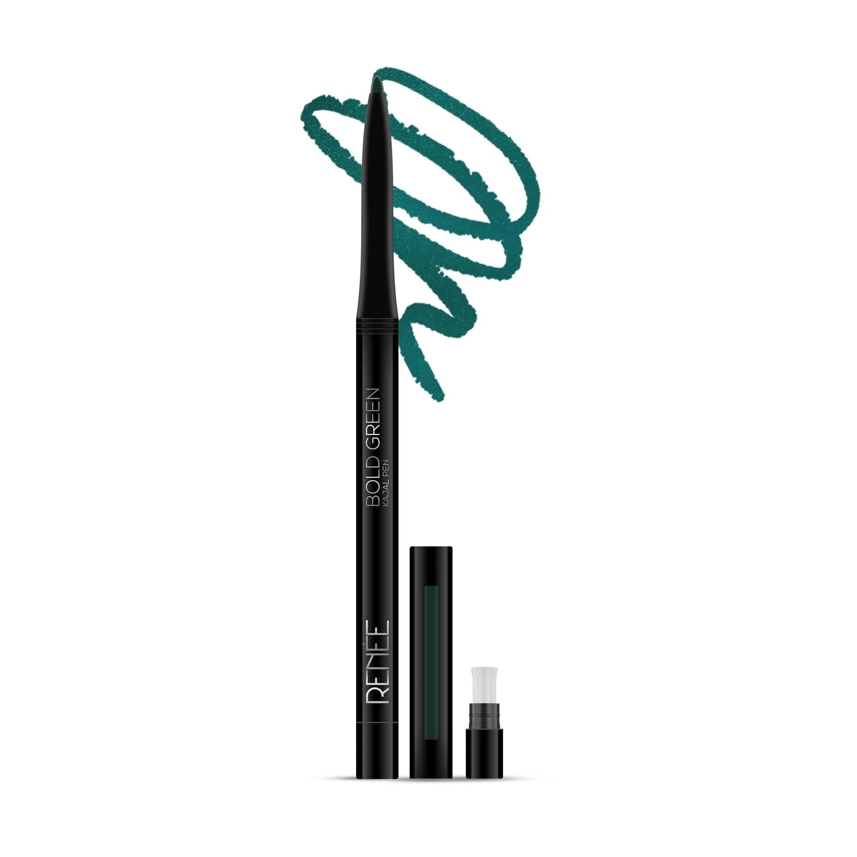 RENEE - Bold Green Kajal Pen with Sharpener