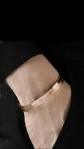 ZAVE Luxe Screw Cuff Bracelet (Rose Gold Tone)