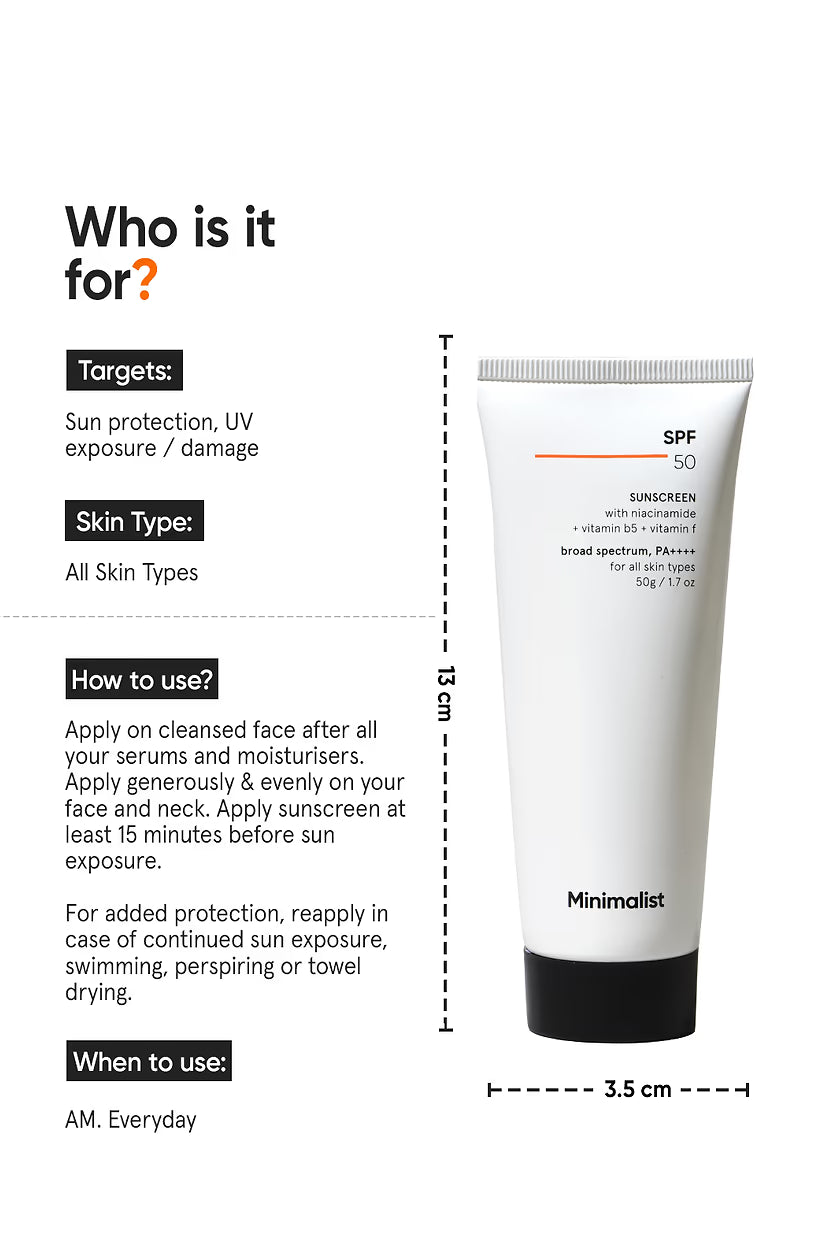 Minimalist - SPF 50 Sunscreen