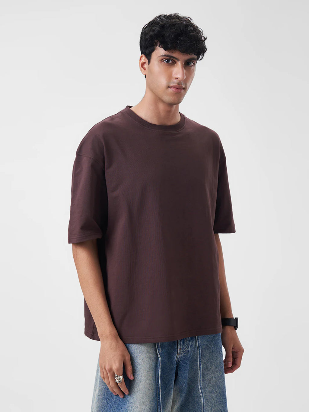 Mens Regular T Shirt Cocoa Brown - Zave