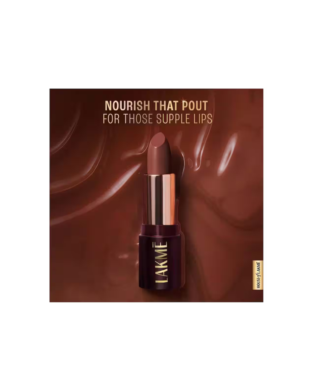 Lakme - Ultimat Glam Satin Matte Lipstick - Nude Toffee-UN2