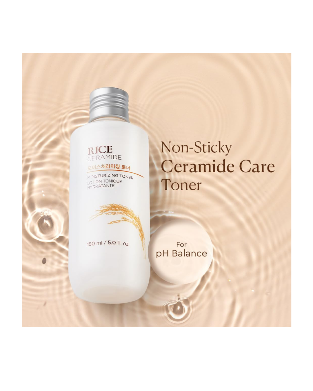 The Face Shop Rice & Ceramide Moisturizing Face Toner - ZAVE