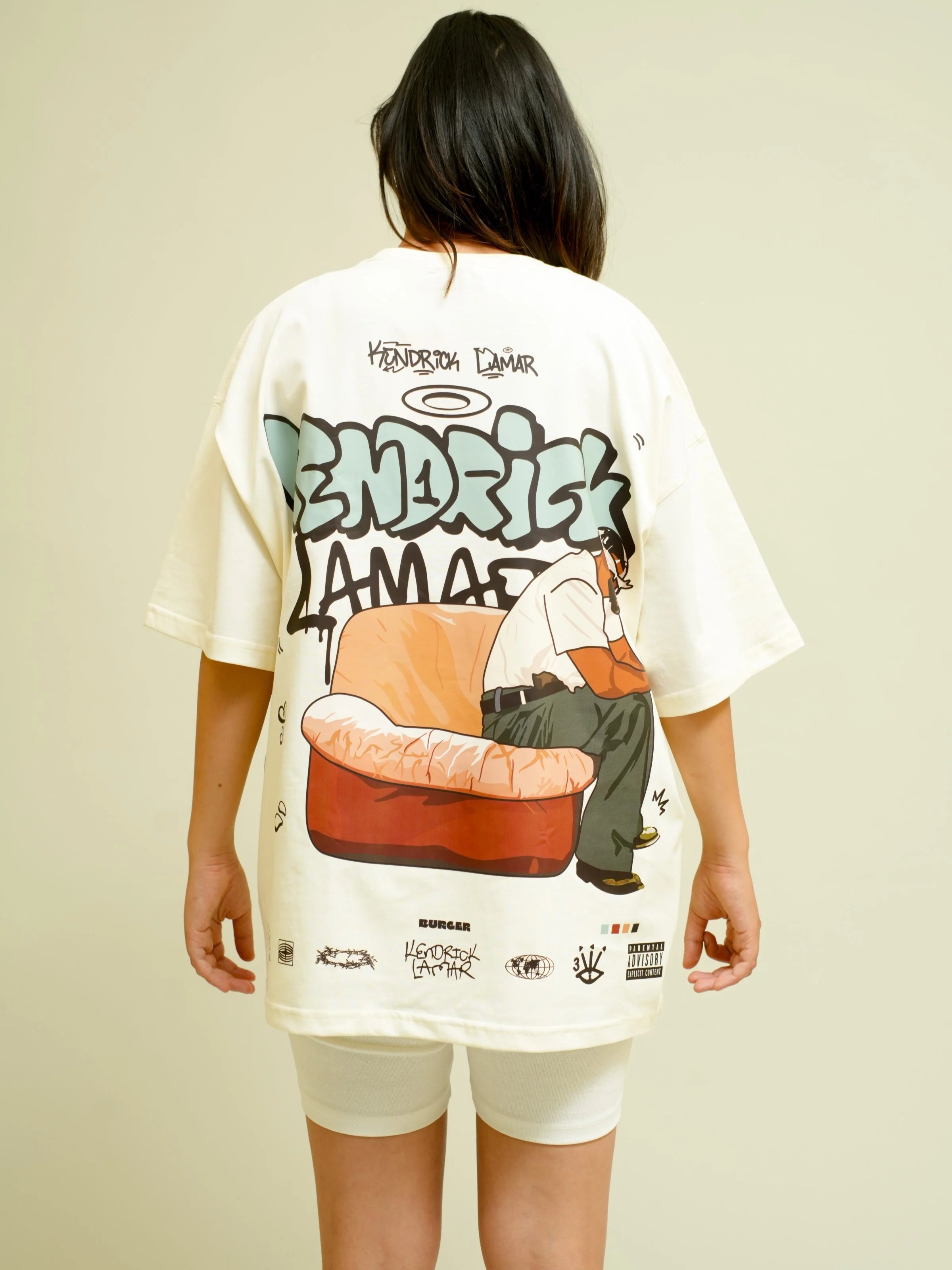 Burger Bae - Kendrick Lamar: Mr. morale Cartoon art Drop Sleeved Tee for Men and Women