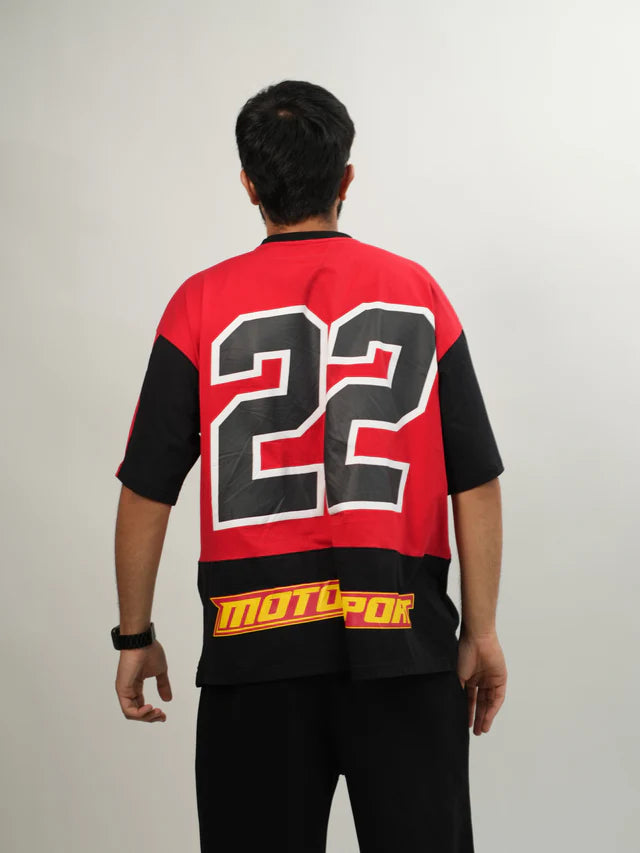Burger Bae - Too Fast Too Furious Dual tee For Men and Women (Black Red)