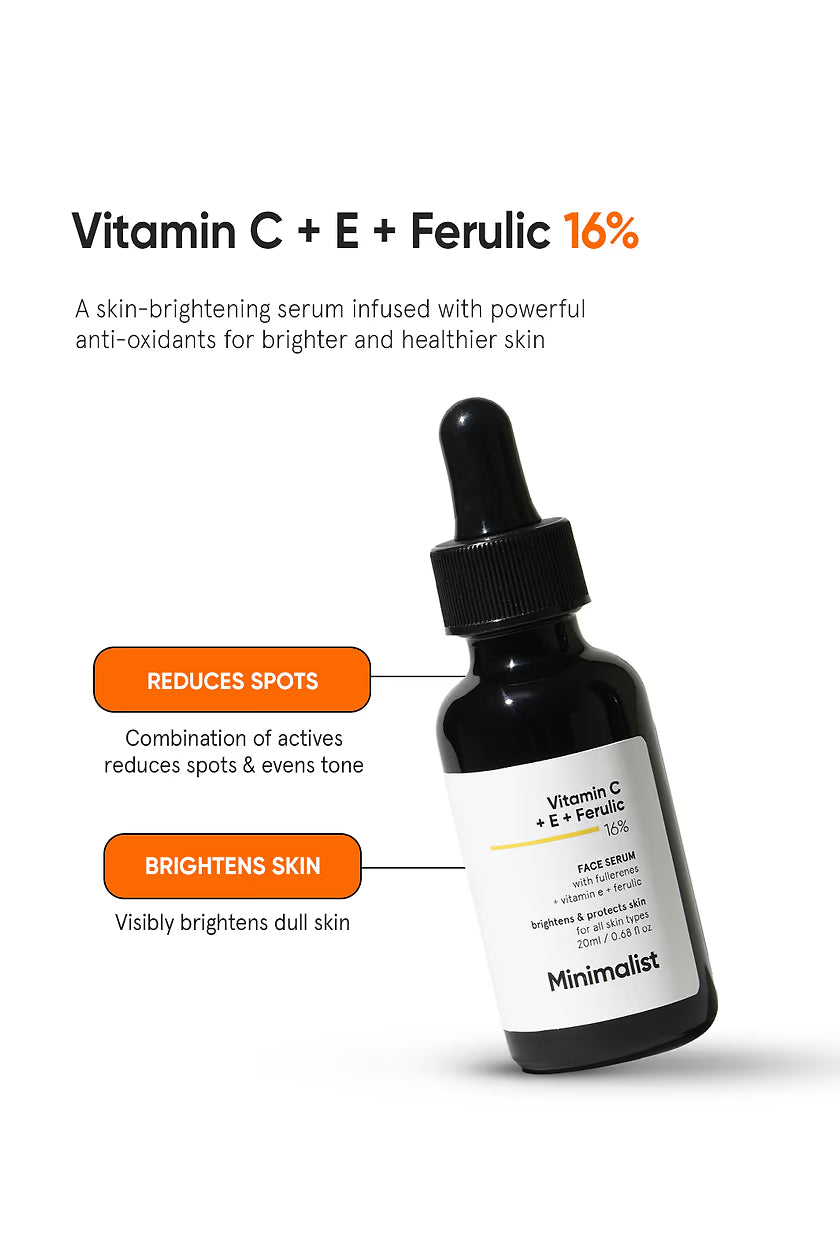 Minimalist - Vitamin C + E + Ferulic 16% Face Serum
