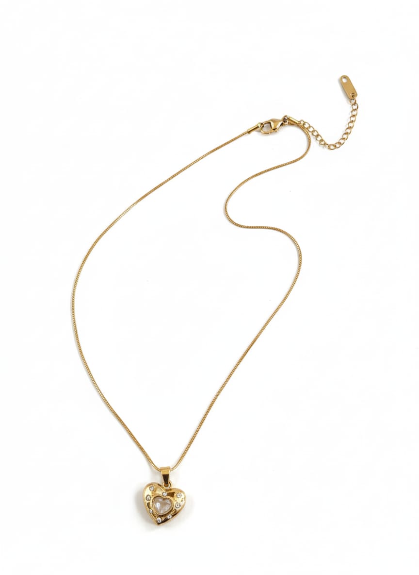 Zave Dazzling Heart Pendant Necklace
