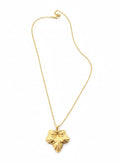Zave Golden Maple Leaf Necklace