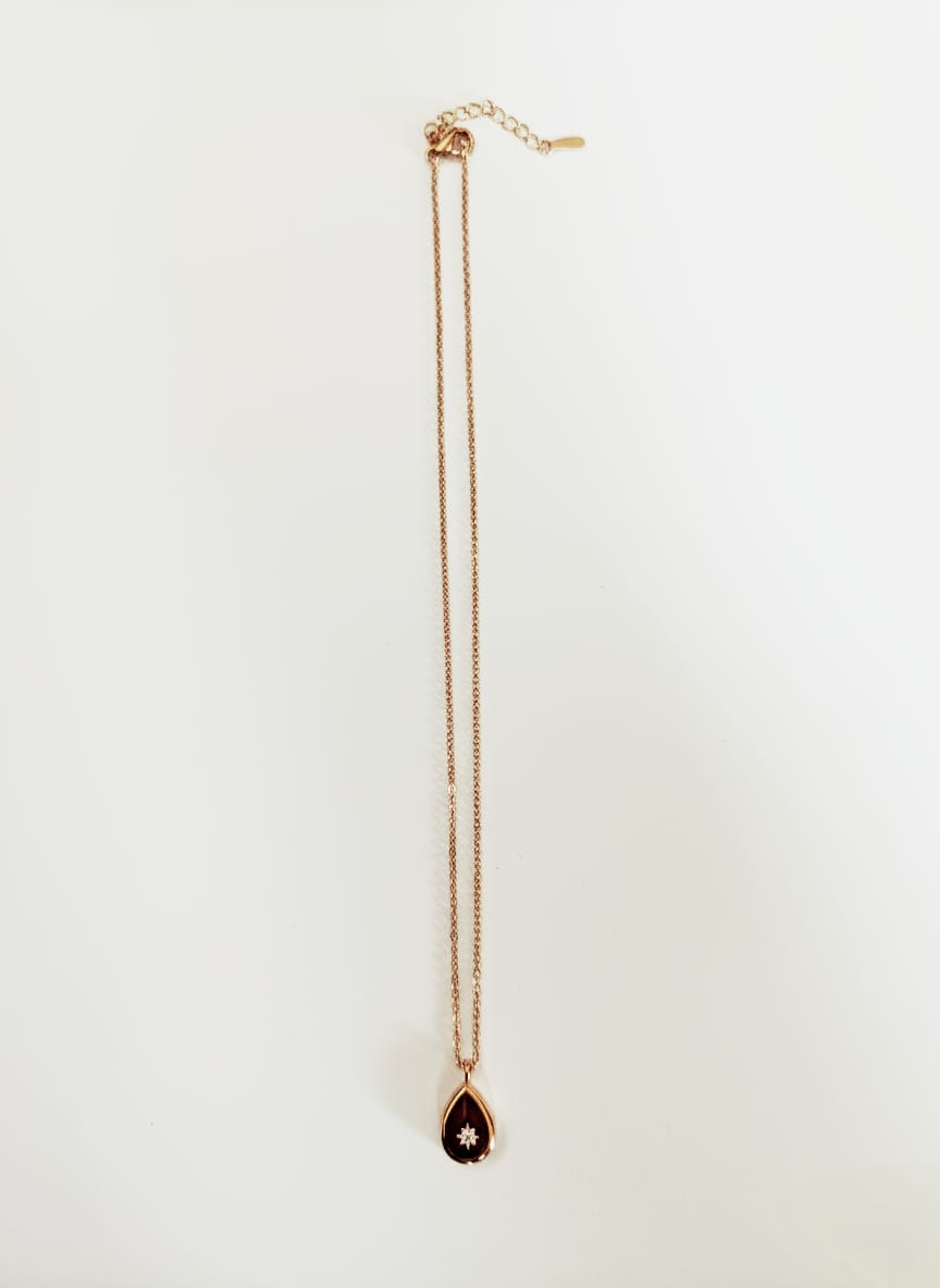 Zave Teardrop Starburst Necklace