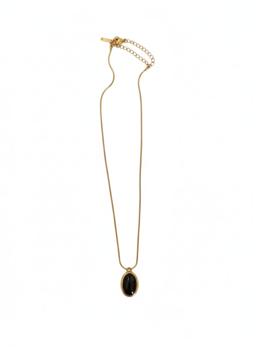 Zave Black Onyx Pendant Necklace