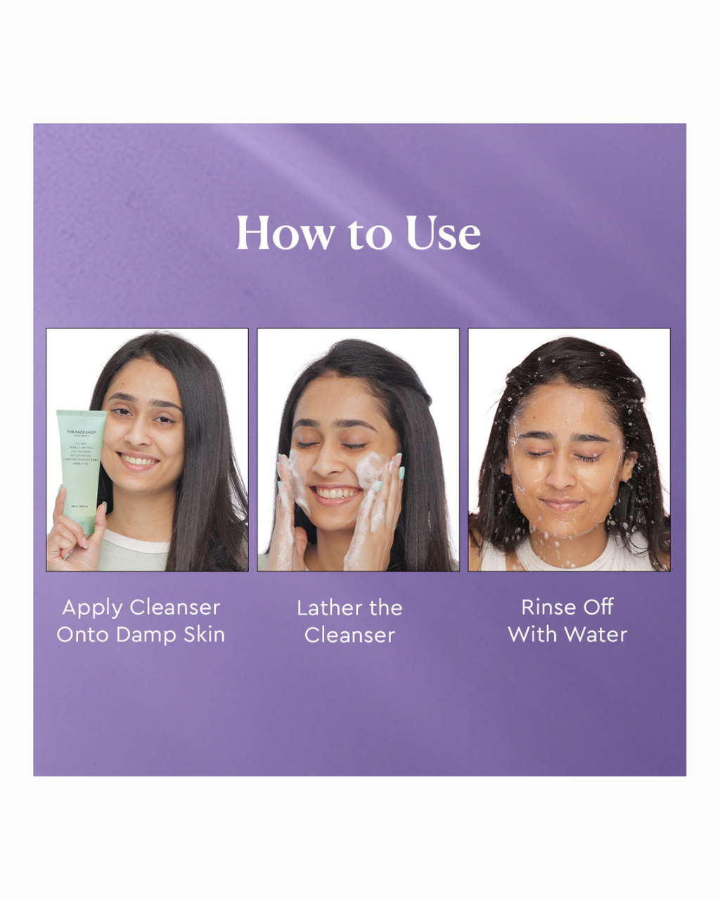 The Face Shop Tea Tree Gel Cleanser - Korean Face Wash with AHA, Salicylic Acid (BHA) & PHA for Acne - ZAVE