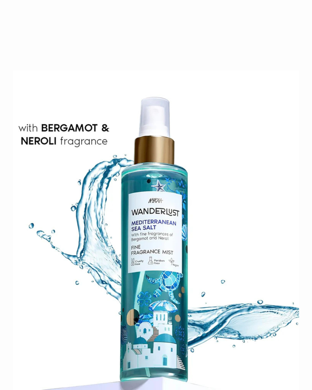 Nykaa - Wanderlust Mediterranean Sea Salt Fine Fragrance Mist - ZAVE