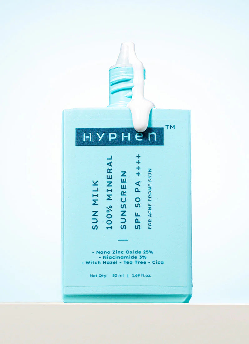 HYPHEN - Sun Milk 100% Mineral Sunscreen SPF 50 PA++++ 25% Nano Zinc Oxide