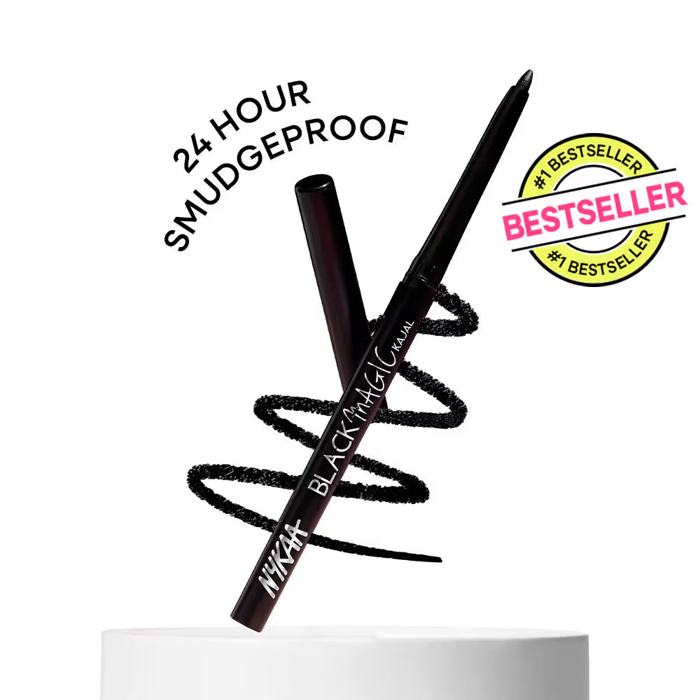 Nykaa - Black Magic 24Hr Longstay Matte Waterproof Smudgeproof Kajal Eyeliner