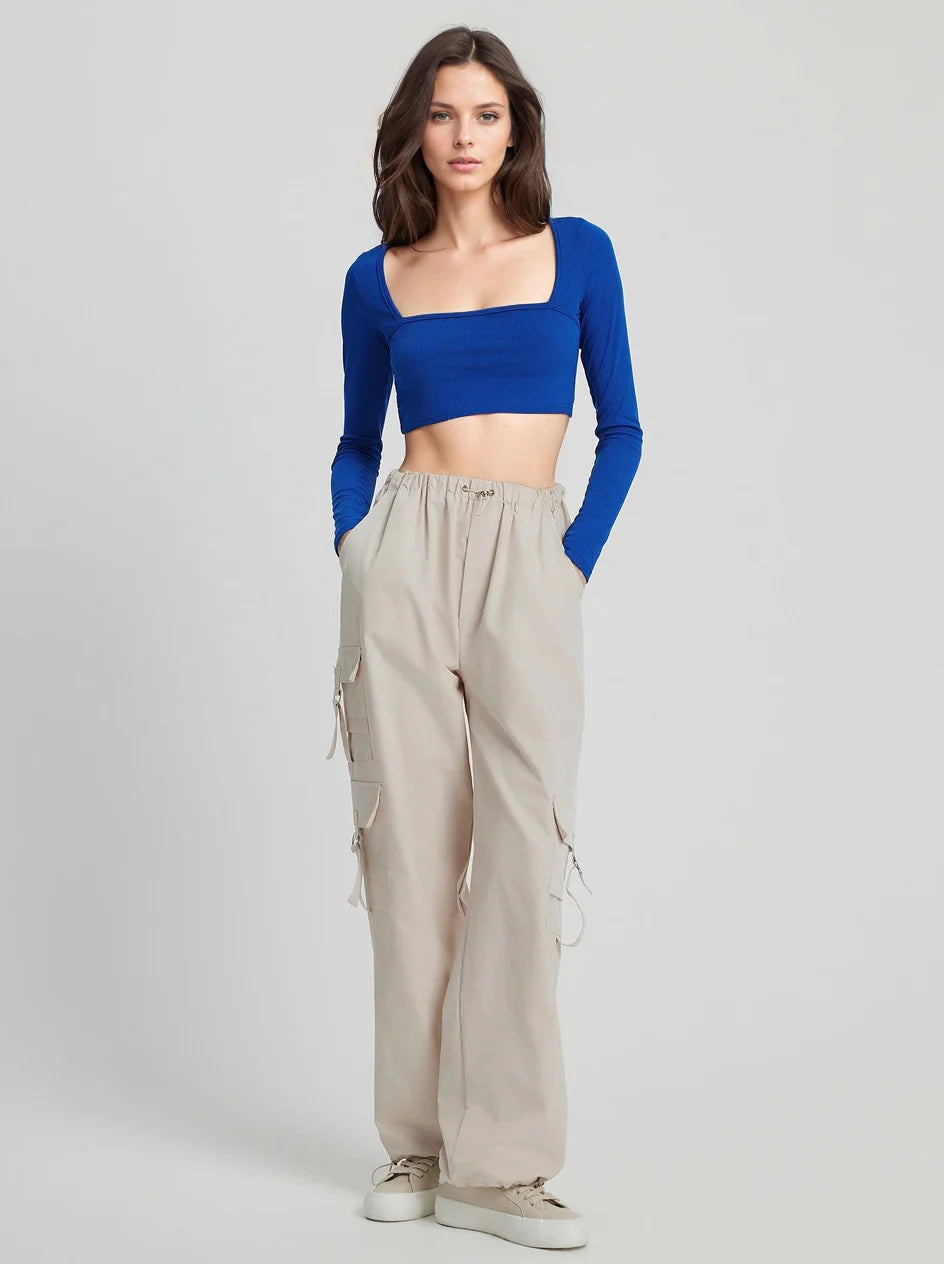MWB Square Neck Ribbed Top