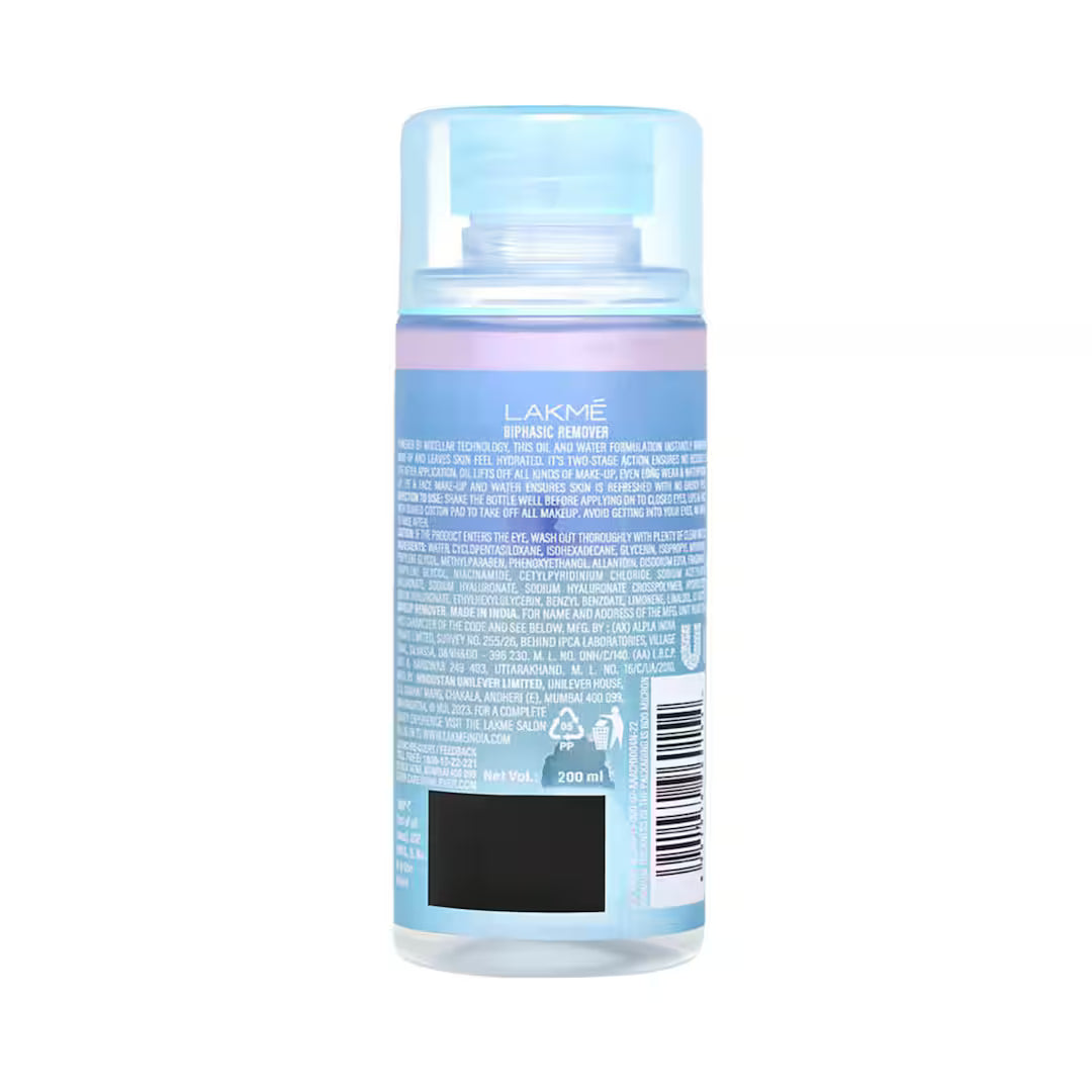 Lakme - Micellar Water Biphasic Make Up Remover