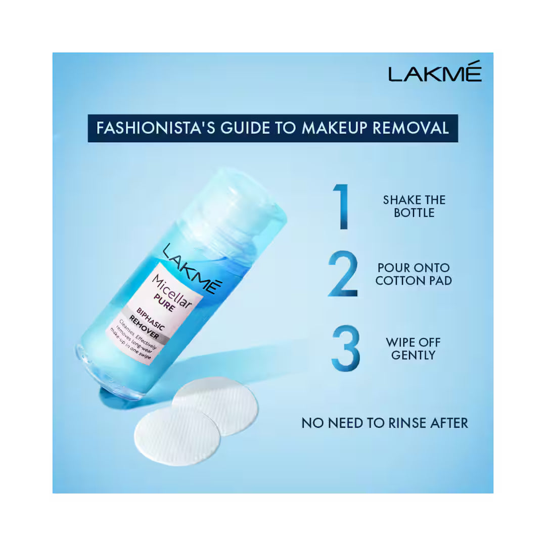 Lakme - Micellar Water Biphasic Make Up Remover