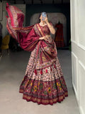 ZAVE - Maroon Muse Designer Chaniya Choli